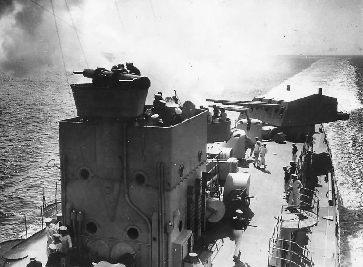 Sailors at battlestations aboard Konigsberg in 1936