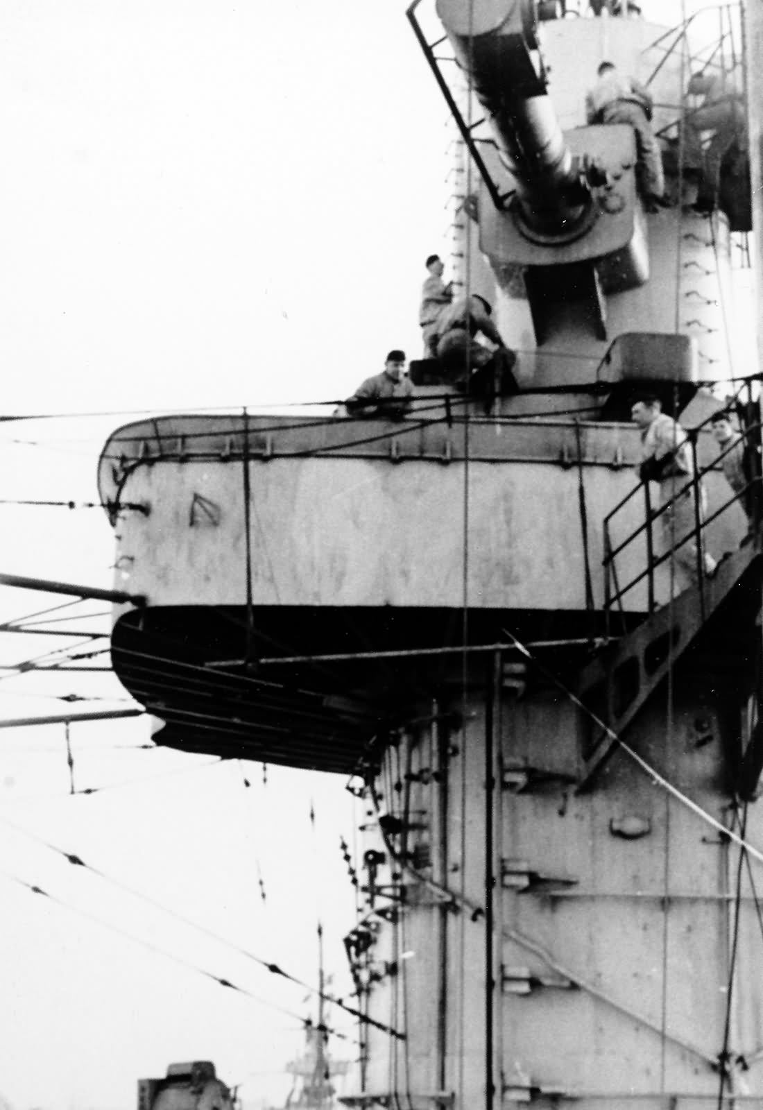 Scharnhorst – forward control tower with a 10,5 m rangefinder