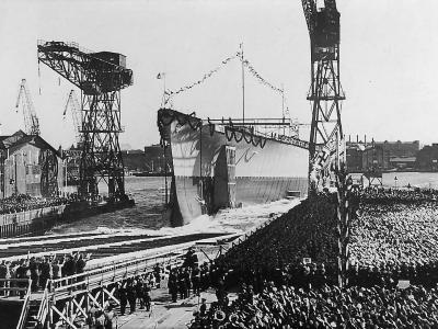 Launching of Tirpitz – 1 April 1939