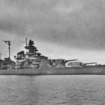 Tirpitz Norway Narvik 1942, broadside view