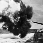 Tirpitz during firing practice