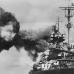 Battleship Tirpitz during firing practice 2