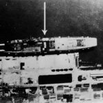 RAF reconnaissance photo showing Graf Zeppelin at Gotenhafen – 6 February 1942