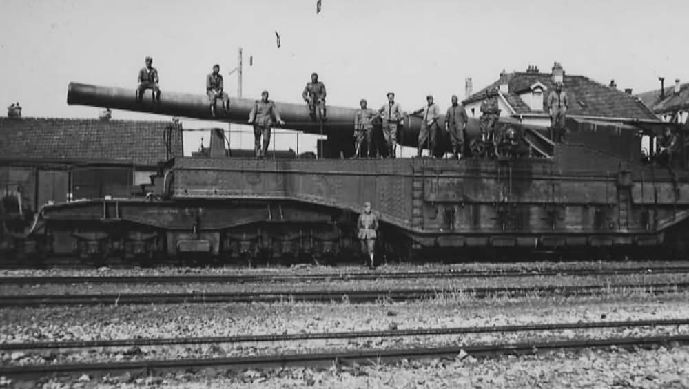 340 mm Mle 1912 Railway Gun Railway Gun Belfort France