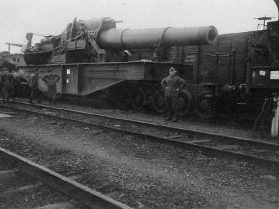 400 mm St. Chamond Mle 1915 1916 french railway howitzer