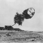 German 24 cm in Action against British Convoy 1940