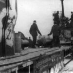 K5 rail gun near leningrad