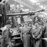 Adolf Hitler and Speer visits the Nibelungenwerke production line.