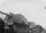 Hummel 15cm Panzer Haubitze rail transport
