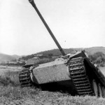 Jagdpanther with zimmerit during field exercises