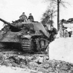 Captured by British forces german tank destroyer Jagdpanther