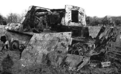 Jagdtiger destroyed by internal explosion