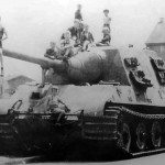 Abandoned in Neustadt Jagdtiger number 323 of the schwere Panzerjager Abteilung 653