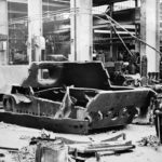 Jagdtiger hit by bomb