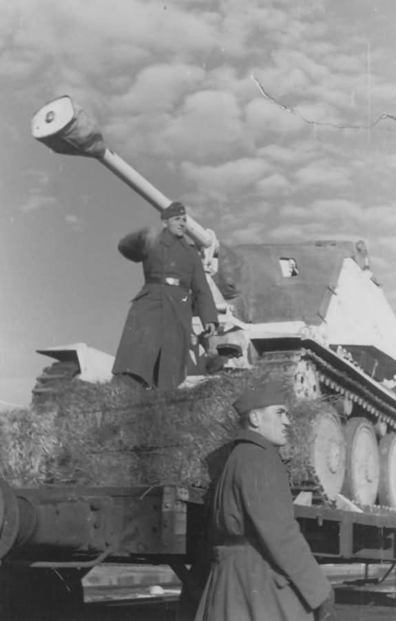 Panzerjager Marder III rail transport