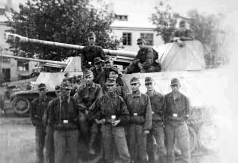 Tank destroyers Marder IID of 5th SS Panzer Division Wiking
