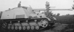Panzerjager Nashorn Hornisse German tank destroyer during an exercise