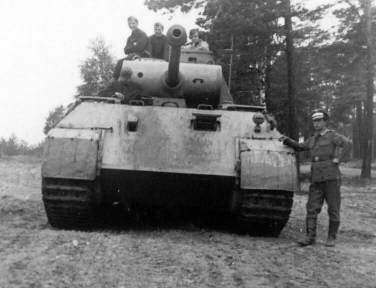Early Panther Ausf D during field exercises