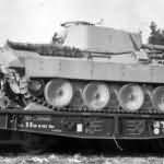 Panther ausf D tank on on Ssyms flatcar