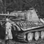 Panther Ausf G tank number 302 of 1st SS Panzer Division Leibstandarte SS Adolf Hitler