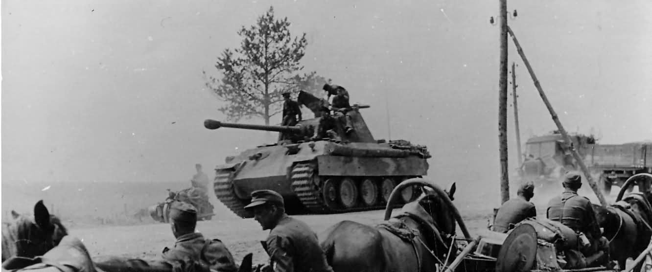 Tank Panther Ausf A of the 3rd SS Panzer Division Totenkopf Poland 1944