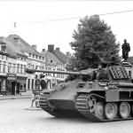 Panther Ausf A tank of the 1st SS Panzer Division Leibstandarte SS Adolf Hitler in Flandres Belgium June 1944