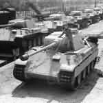 Panther tank rail transport