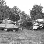 Sherman and Panther Mont Ormel 1944