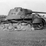 destroyed tank Panther Ausf D