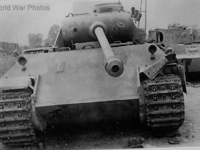 Tanks Panther 445 and Tiger 11 of the Panzer Grenadier Division Grossdeutschland