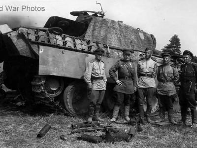 Captured Panther Ausf G of the Panzer-Abteilung 2104, Panzer-Brigade 104. 1944