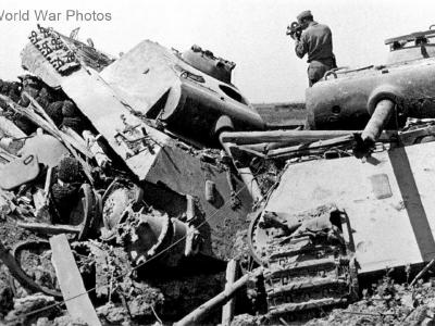 Destroyed Panthers Ausf A, Anzio 1944