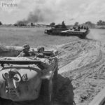Panther, SdKfz 251 and Schwimmwagen of 5th SS Panzer Division Wiking
