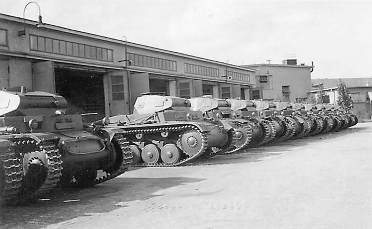 Panzer II ausf C tanks