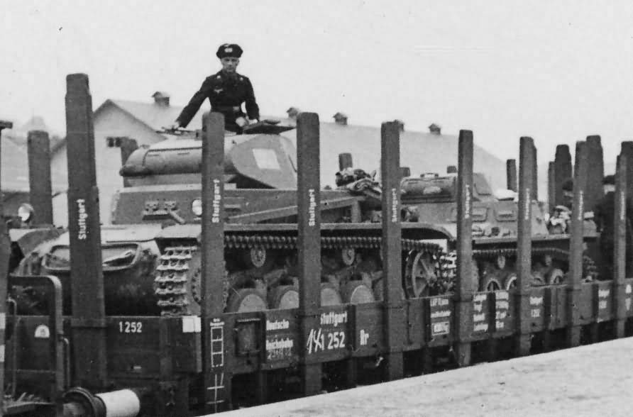 Panzer II rail transport