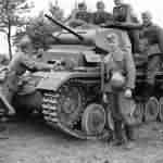 Panzer II ausf C and wehrmacht soldiers