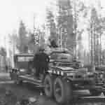 Panzer II on trailer Rovaniemi