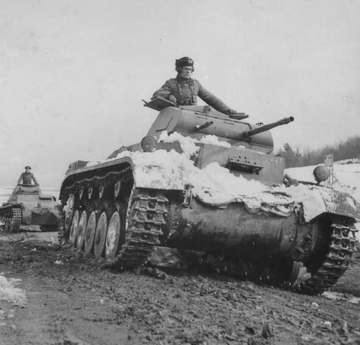 german wwii tank inside during battle