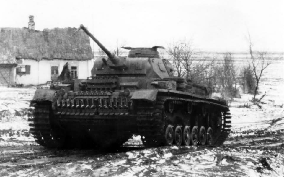 German tank Panzer 3 Russia