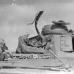 Damaged Panzer III of the Afrika Korps