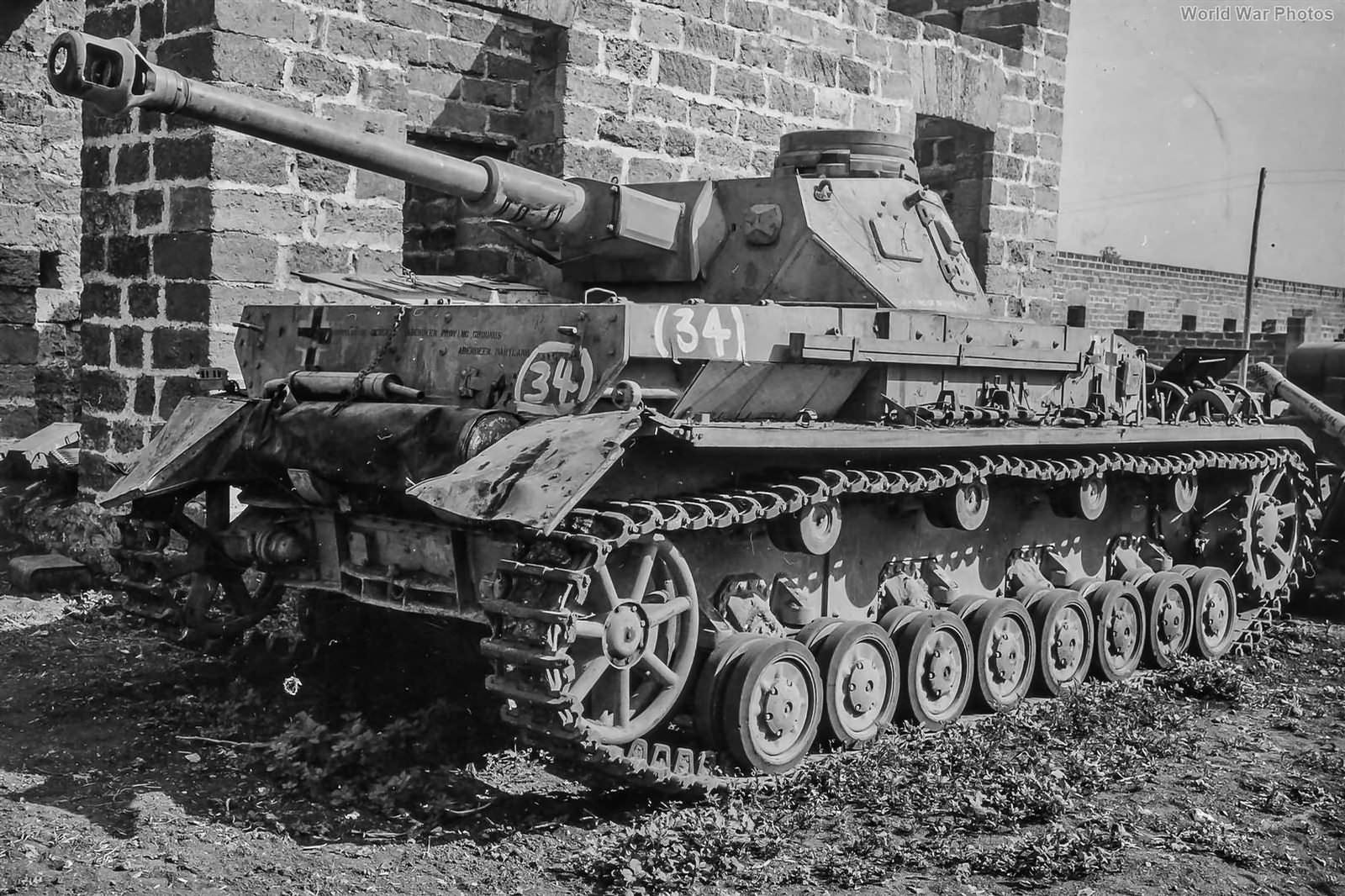 Panzer IV Ausf G Abandoned at Palermo Sicily 24 September 1943
