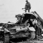 Panzer IV blown up at Wirtsfeld, Belgium Battle of the Bulge 17 December 1944