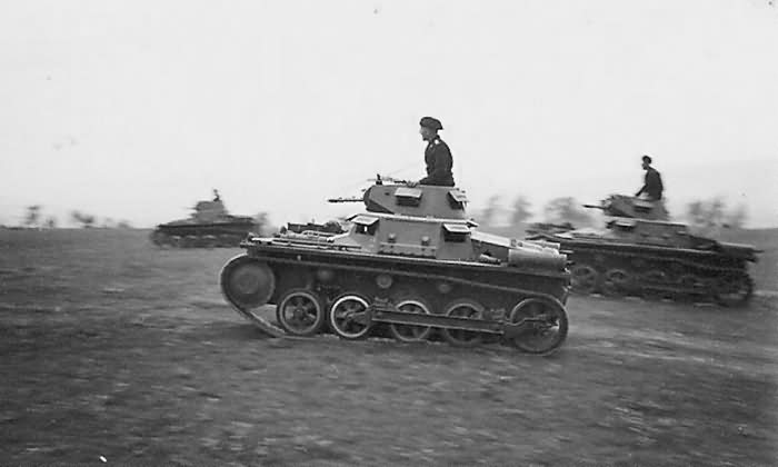 Panzer I tanks during a pre-war exercise