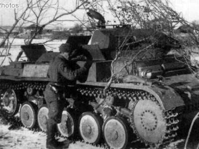 Captured Panzer II Ausf F 1943