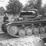 Destroyed Panzer II 222 of the 4 Panzer-Division Sieradz-Tomaszow 1939