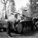 Panzer II in repairs