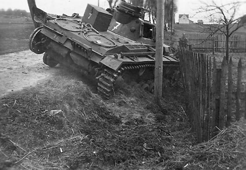 Destroyed Panzer III code 7