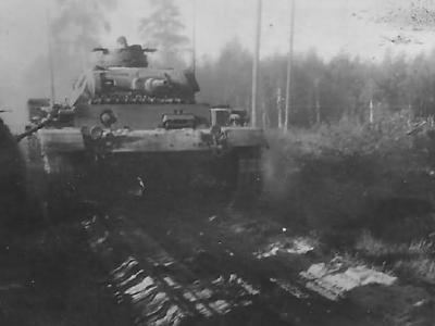 Pz.Kpfw III tank 8. Panzer Division Lithuania June 1941