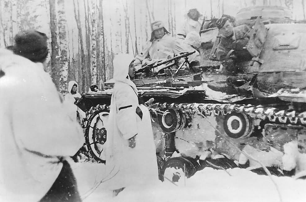 Panzer III operates in deep snow