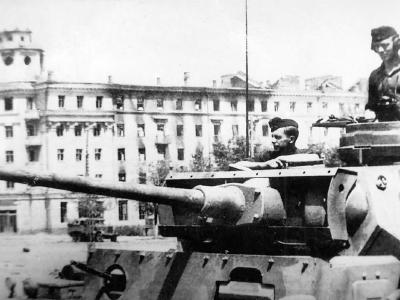 Panzer III tank Ausf J turret and gun Close Up View